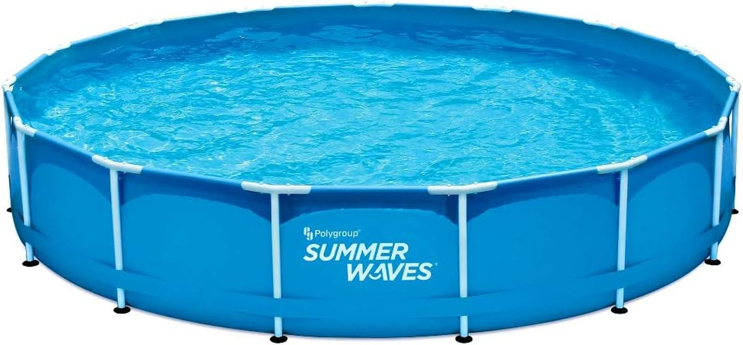 SUMMER WAVES 15Ft Active Metal Frame Pool with 600 GPH Filter Pump