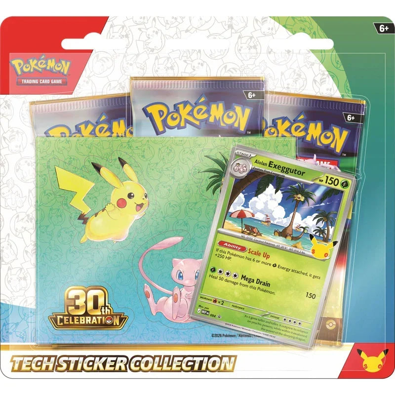 Pokémon Tech Sticker Collection - 30th Celebration - Exeggutor (COMING SOON)