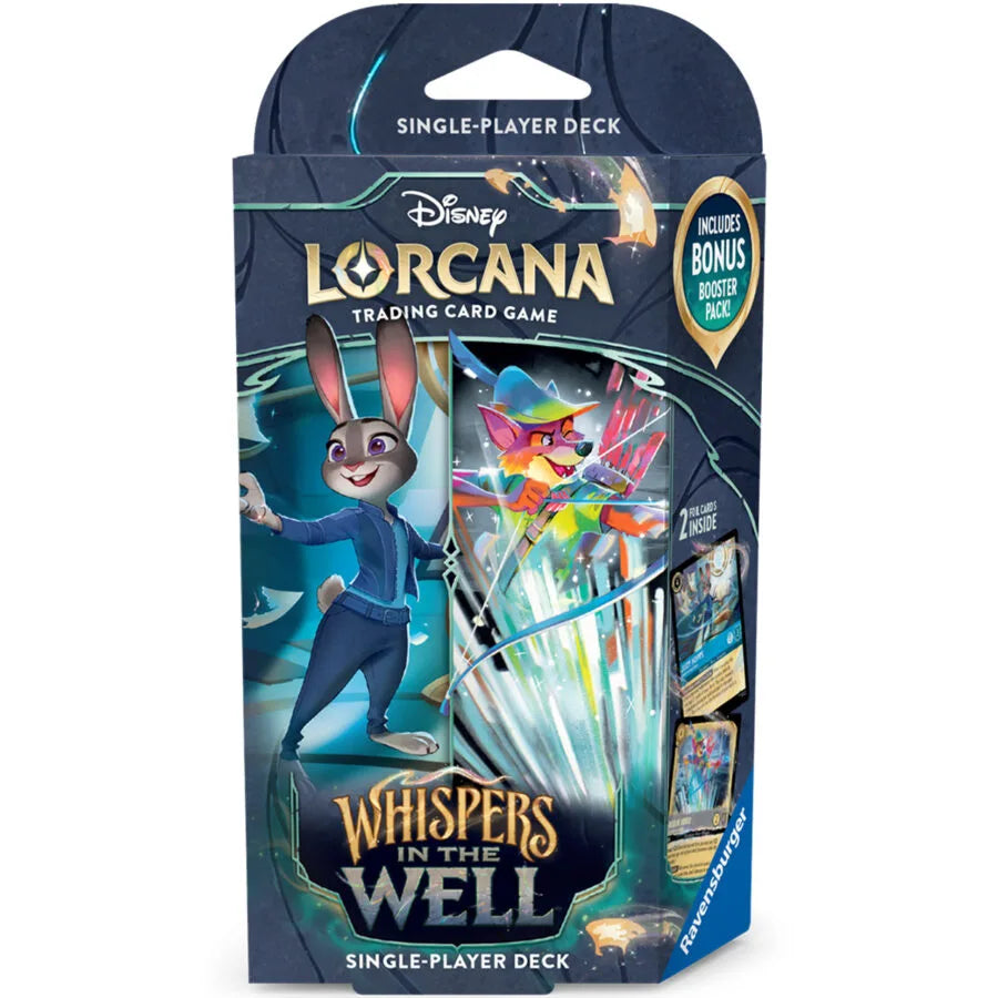 Disney Lorcana Set 10 - Whispers In The Well Starter Deck Sapphire / Steel