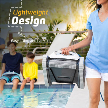 Dolphin E10 Robotic Pool Vacuum Cleaner up to 30 FT - Bundle with Ultra Fine Filter Basket