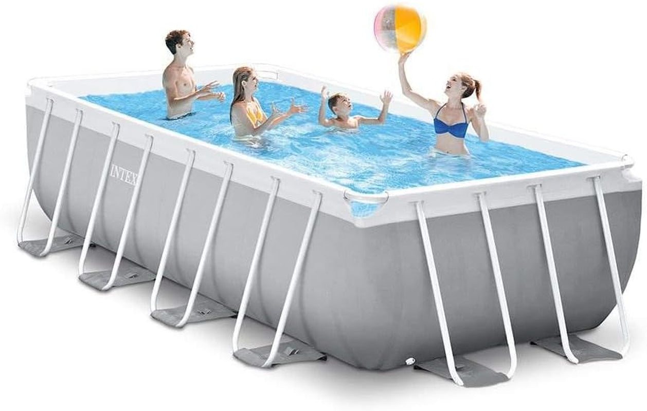 Intex 16Ft X 3.5Ft above Ground Rectangular Frame Swimming Pool Set & Skimmer