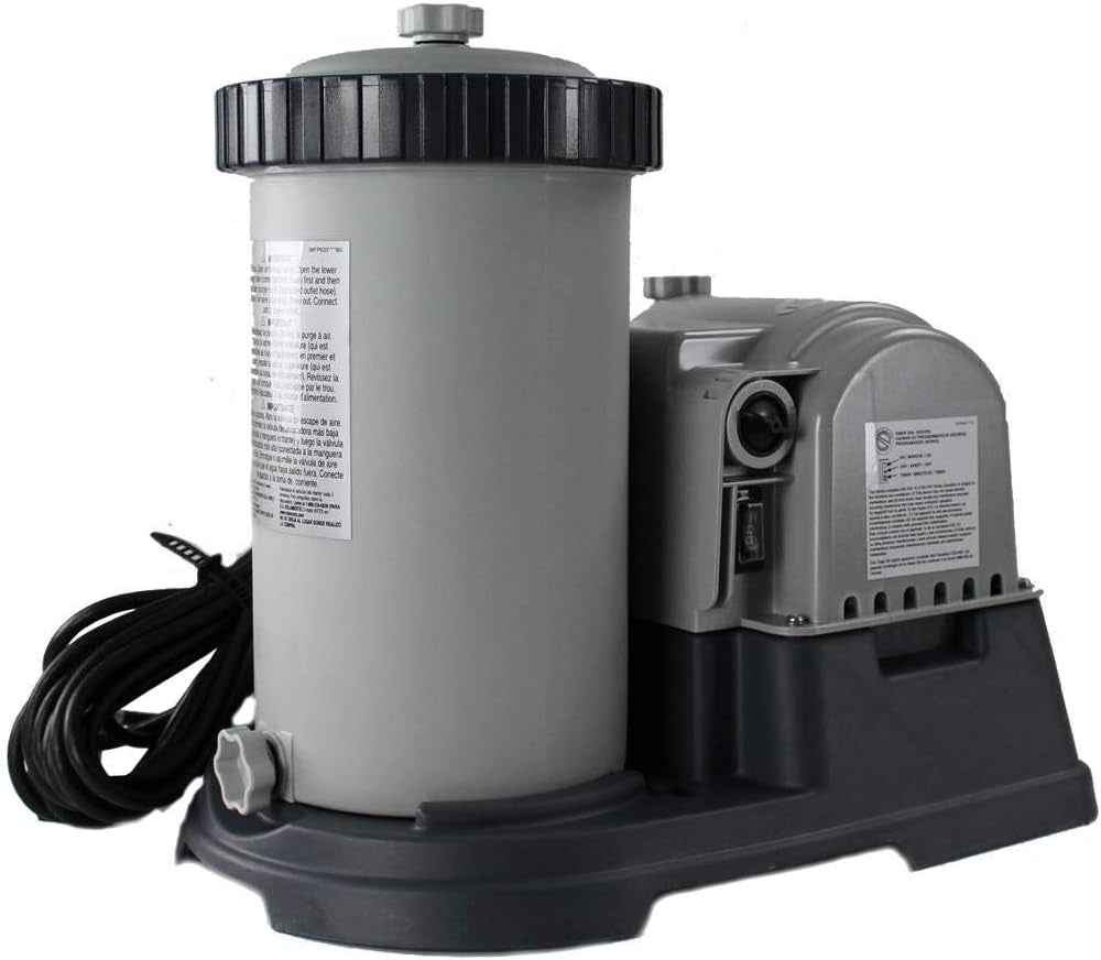 Intex 2500 GPH Swimming Pool Filter Pump + Replacement Filter Cartridge (3 Pack)