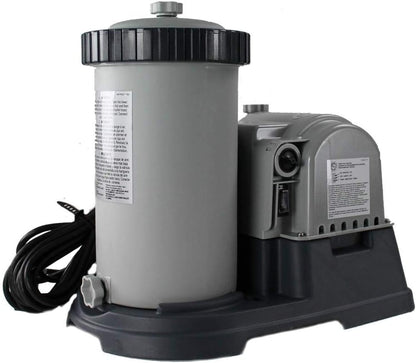 Intex 2500 GPH Swimming Pool Filter Pump + Replacement Filter Cartridge (3 Pack)