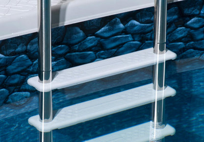 Blue Wave NE122SS Stainless Steel In-Pool Ladder,Silver/White
