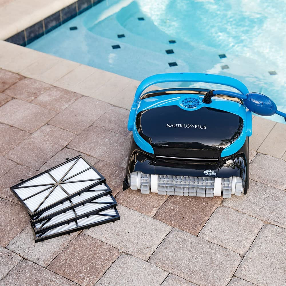 Dolphin Nautilus CC plus Robotic Pool Vacuum Cleaner up to 50 FT - Bundle with Ultra Fine Filter