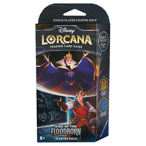 Disney Lorcana Set 2 - Rise Of The Floodborn Starter Deck Queen / Gaston