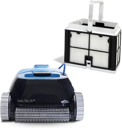Dolphin Nautilus CC Robotic Pool Vacuum Cleaner up to 33 FT - Bundle with Ultra Fine Filter Basket