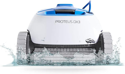 Dolphin Proteus DX3 Robotic Pool Vacuum Cleaner All Pools up to 33 FT - Wall Climbing Scrubber Brush