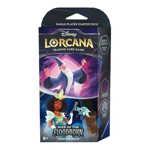 Disney Lorcana Set 2 - Rise Of The Floodborn Starter Deck Merlin / Tiana