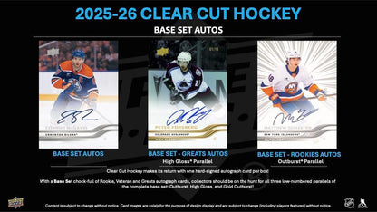 2025/26 Upper Deck Clear Cut Hockey Hobby 15 Box Case