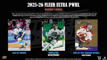 2025/26 Upper Deck Fleer Ultra PWHL Hockey Hobby 10 Box Case