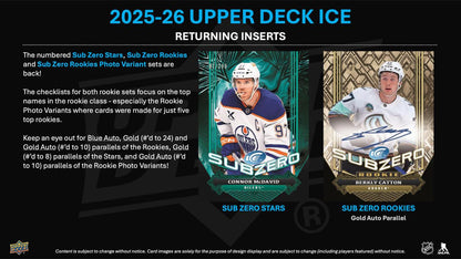 2025/26 Upper Deck Ice Hockey Hobby 16 Box Case