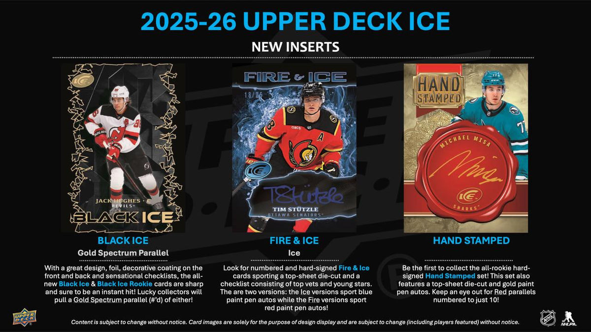 2025/26 Upper Deck Ice Hockey Hobby 16 Box Case