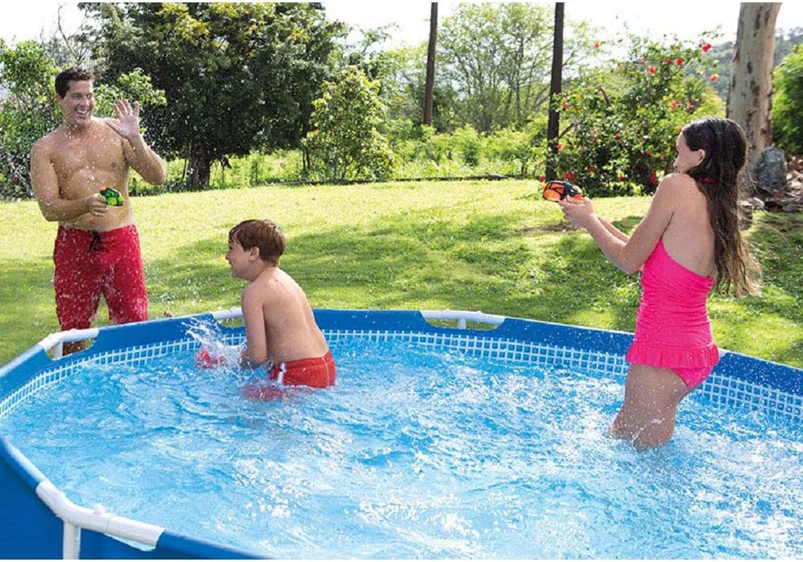 Intex 12'X30" Swimming Pool W/ Pump, Maintenance Kit (2 Pack) & 12' Pool Cover