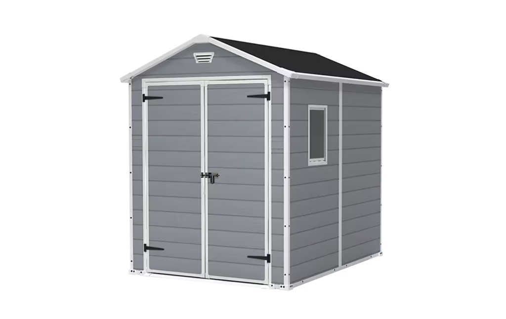 Manor Shed 6x8ft Double Door - Grey