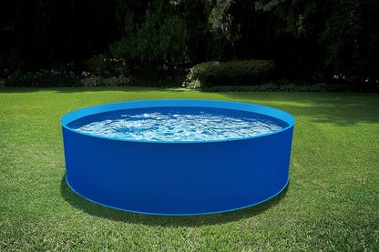 Blue Wave Cobalt Steel Wall Pool Package - 15-Ft round 48-In Deep