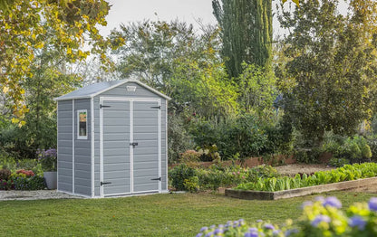Manor Shed 6x8ft Double Door - Grey