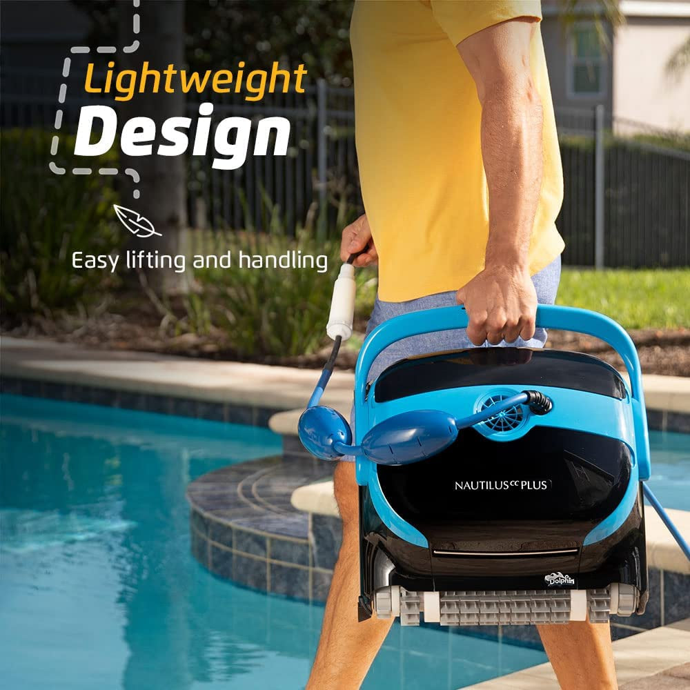 Dolphin Nautilus CC plus Robotic Pool Vacuum Cleaner up to 50 FT - Bundle with Ultra Fine Filter
