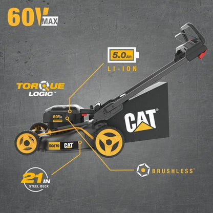 Cat 60V 21In Brushless Lawn Mower Kits.