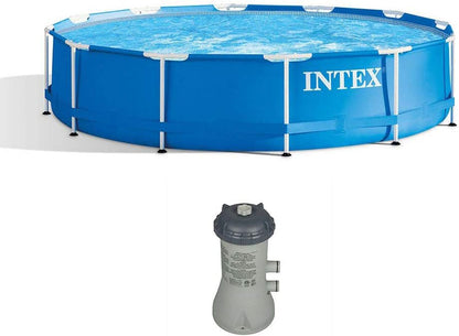 Intex 12 Foot X 30 Inch above Ground Swimming Pool W/Cartridge Filter Pump