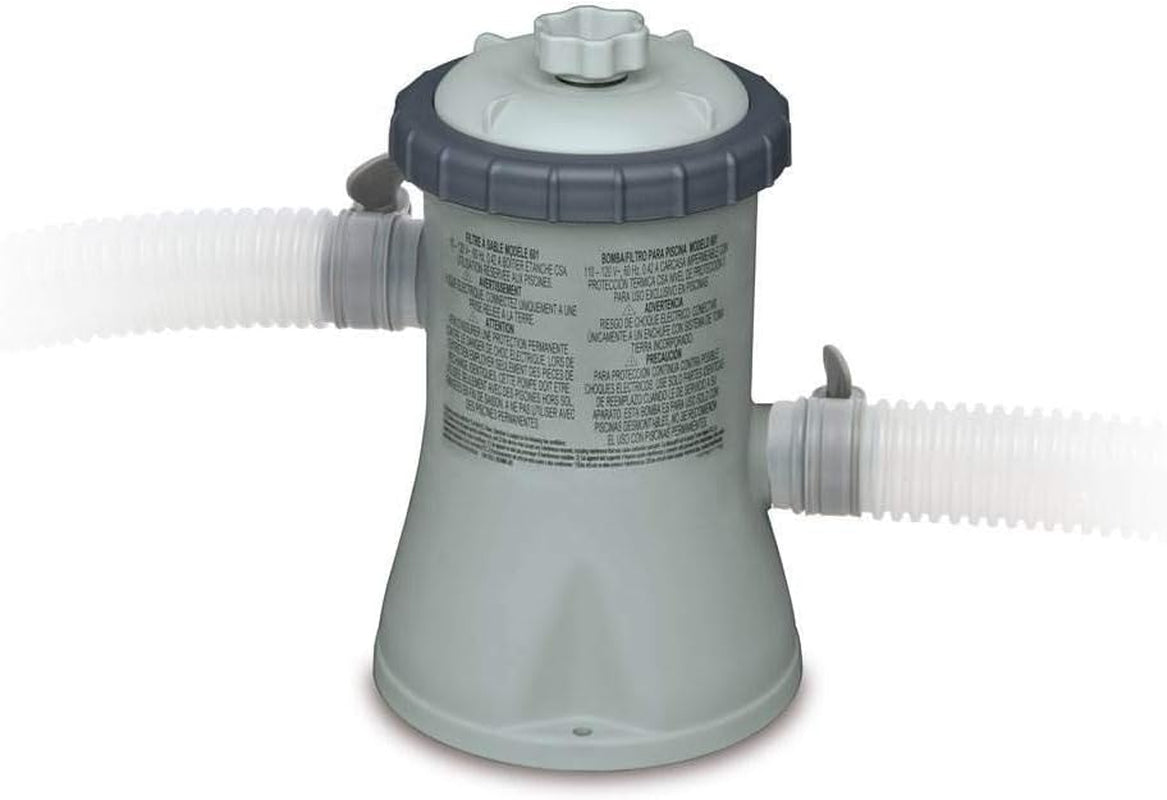 Intex 10 X 2.5 Foot round Metal Frame above Ground Pool + 330 GPH Filter Pump