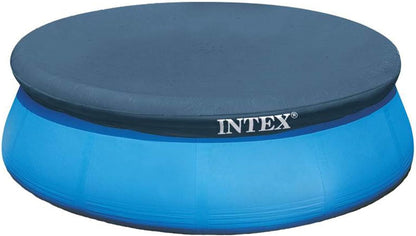 Intex 15' X 33" Easy Set Inflatable Ring Top round above Ground Swimming Pool with Cover and Krystal Clear Cartridge Filter Pump
