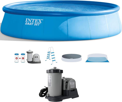 Intex 18’ X 48” above Ground Swimming Pool and 2500 GPH Cartridge Filter Pump