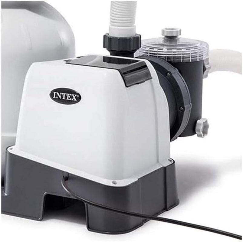 Intex 2100 GPH Pool Sand Filter Pump W/Krystal Clear Saltwater System