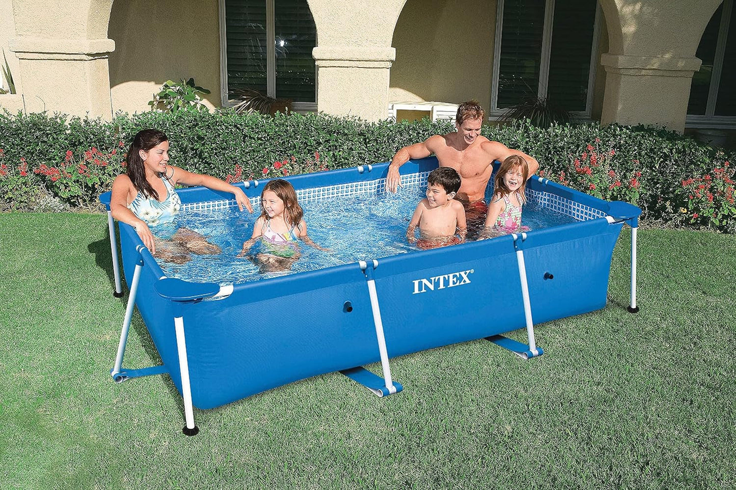 Frame above Ground Baby Splash Swimming Pool Bundled W/Intex Filter Pump