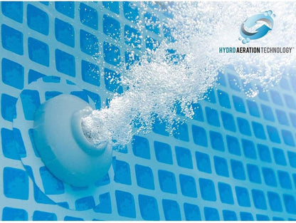 Intex 16Ft X 3.5Ft above Ground Rectangular Frame Swimming Pool Set & Skimmer