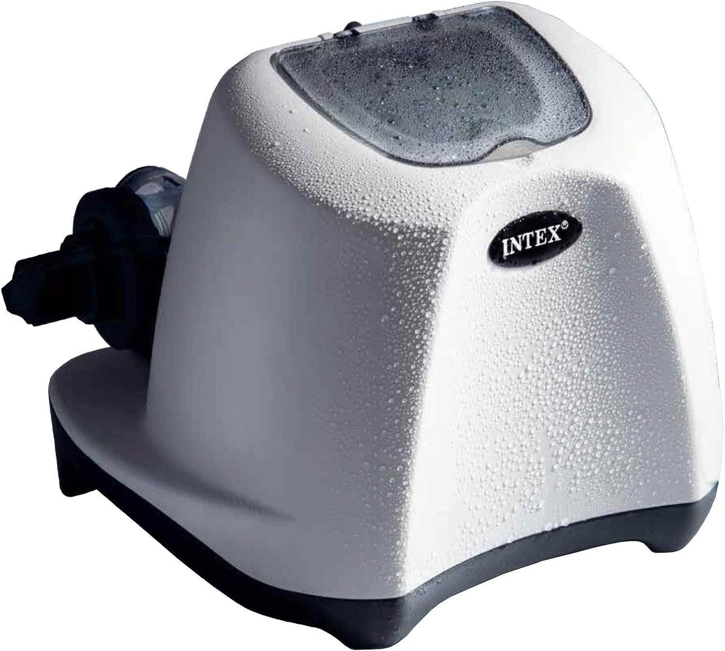 Intex 120 Volt Krystal Clear Salt Chlorine Generator Pool System and Wall Mount Surface Skimmer with 3 Self Clean Modes and Strainer Basket