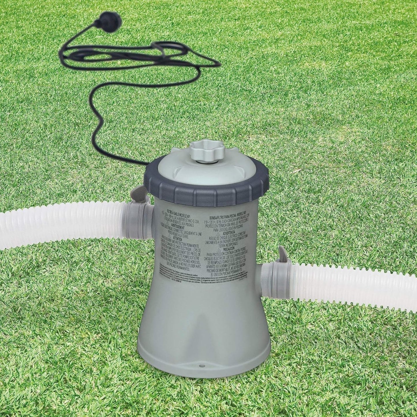 Intex 10 X 2.5 Foot round Metal Frame above Ground Pool + 330 GPH Filter Pump