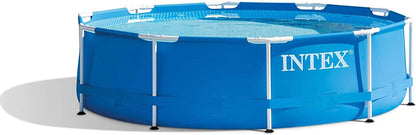 Intex 10 X 2.5 Foot round Metal Frame above Ground Pool + 330 GPH Filter Pump