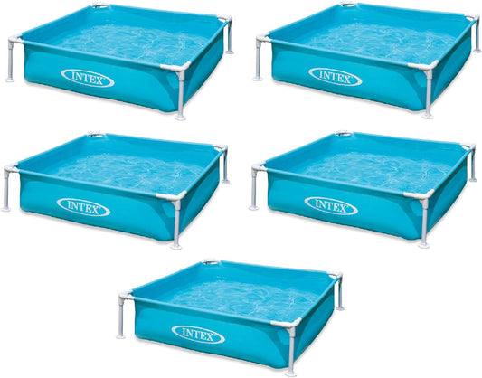 Intex Mini Frame Kiddie 4Ft X 4Ft X 12In Beginner Frame Swimming Pool (5 Pack)