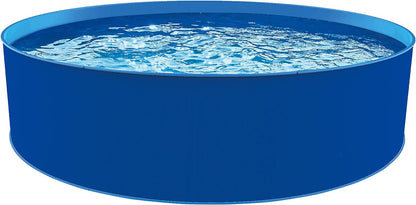 Blue Wave Cobalt Steel Wall Pool Package - 15-Ft round 48-In Deep