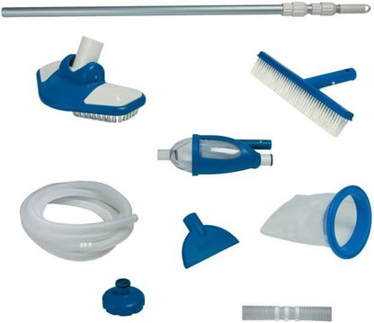 Intex 12' X 30" Metal Frame Swimming Pool W/ Filter Pump & Pool Maintenance Kit