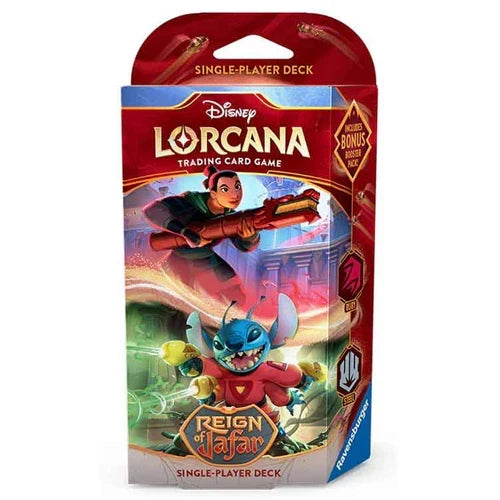 Disney Lorcana Set 8 - Reign Of Jafar Starter Deck Ruby / Steel
