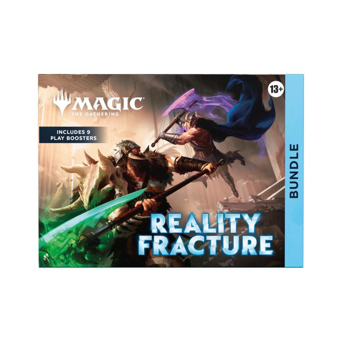 Magic The Gathering Reality Fracture Bundle FRA | 9 Play Boosters, Foil & Borderless Lands, Alternate-Art Promo Card, Oversized Spindown Life Counter, MTG Collector Gift Set (PREORDER - Release Date Oct. 2, 2026)