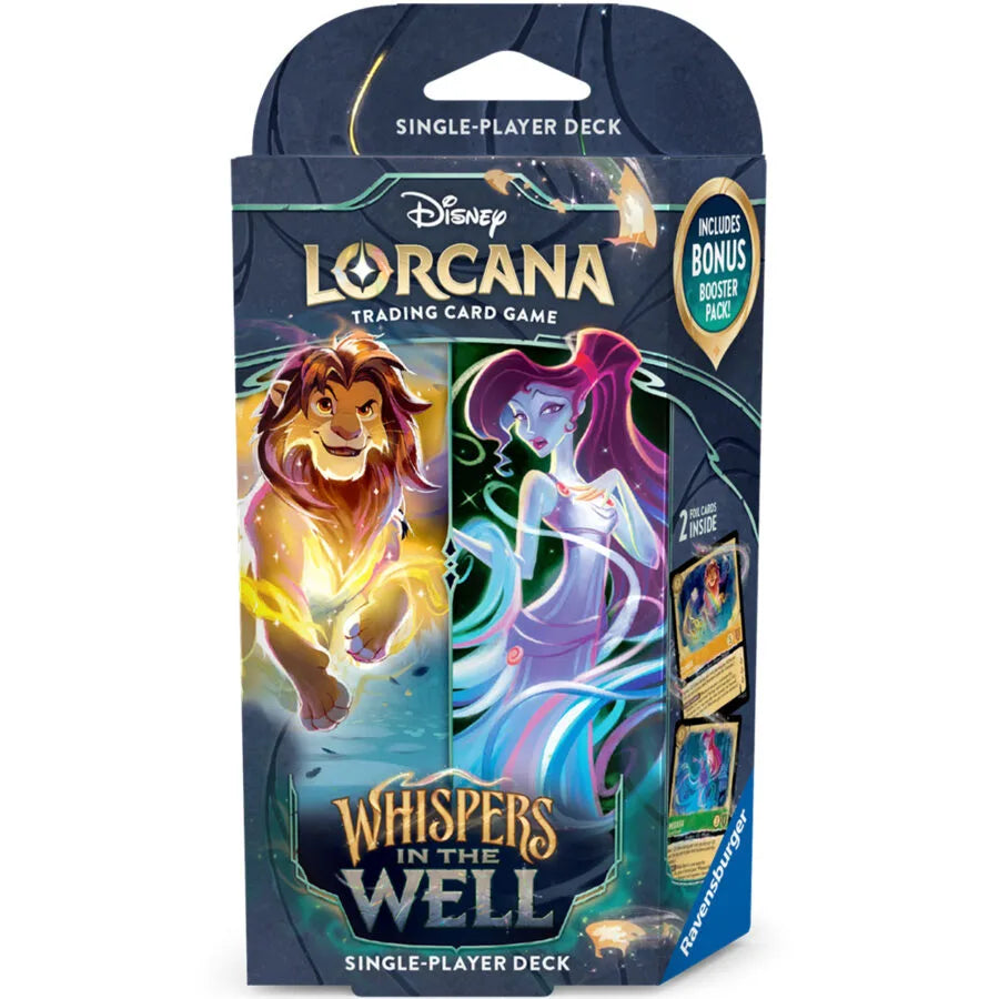 Disney Lorcana Set 10 - Whispers In The Well Starter Deck Amber / Emerald