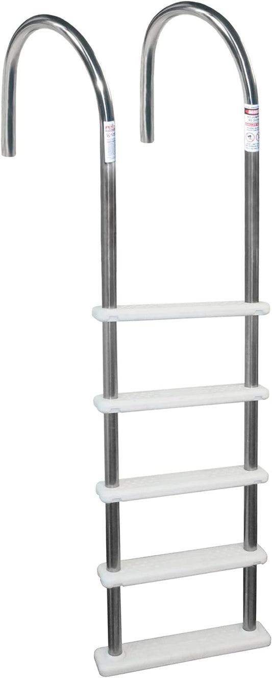Blue Wave NE122SS Stainless Steel In-Pool Ladder,Silver/White