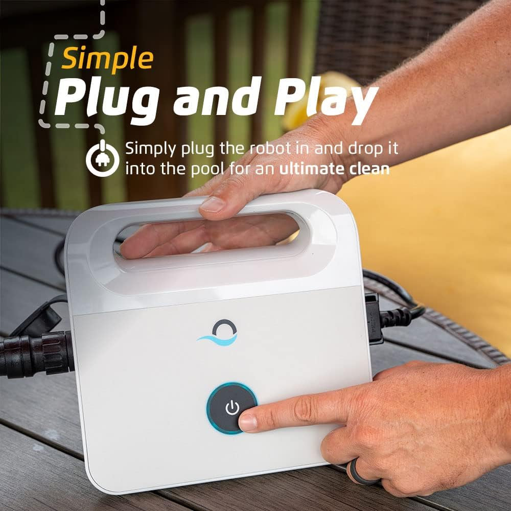 Dolphin E10 Robotic Pool Vacuum Cleaner up to 30 FT - Bundle with Ultra Fine Filter Basket