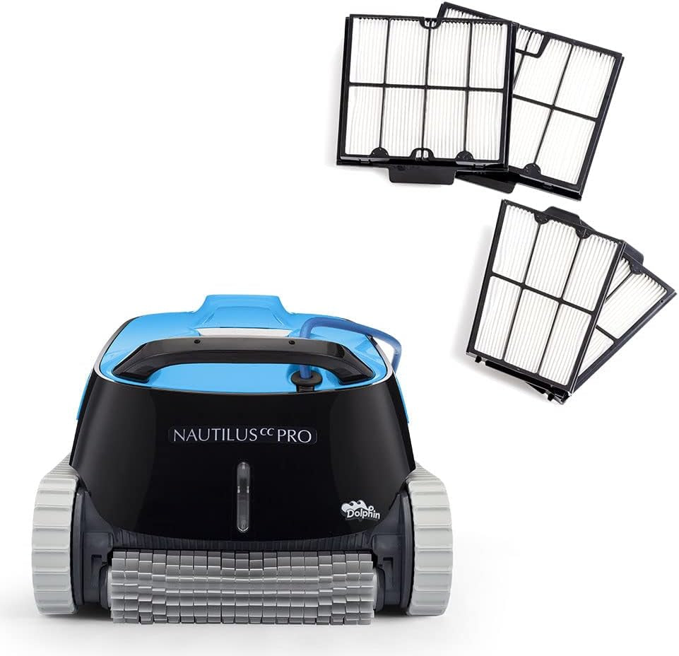 Dolphin Nautilus CC Robotic Pool Vacuum Cleaner up to 33 FT - Bundle with Ultra Fine Filter Basket