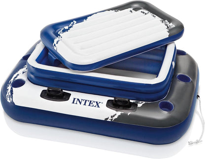 Intex 24Ft X 52In Ultra XTR round Frame Pool, Loungers (2 Pack), Floating Cooler
