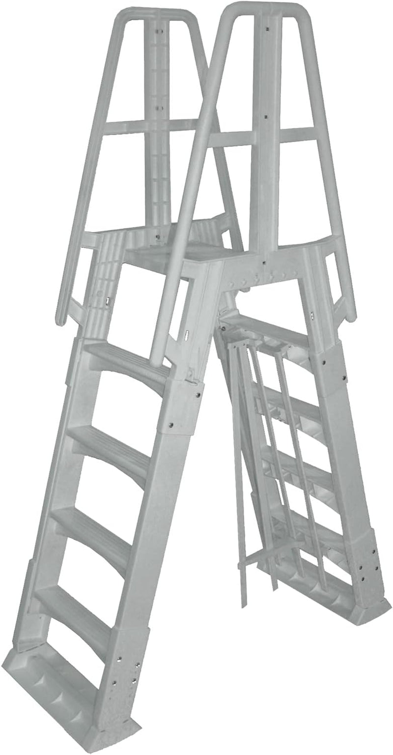 Blue Wave NE9880 Premium A-Frame above Ground Pool Ladder, White