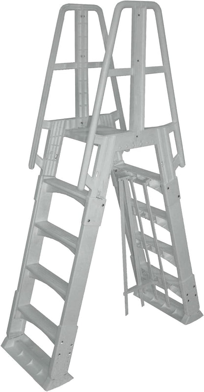 Blue Wave NE9880 Premium A-Frame above Ground Pool Ladder, White