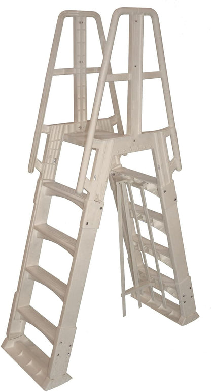 Blue Wave NE9880 Premium A-Frame above Ground Pool Ladder, White