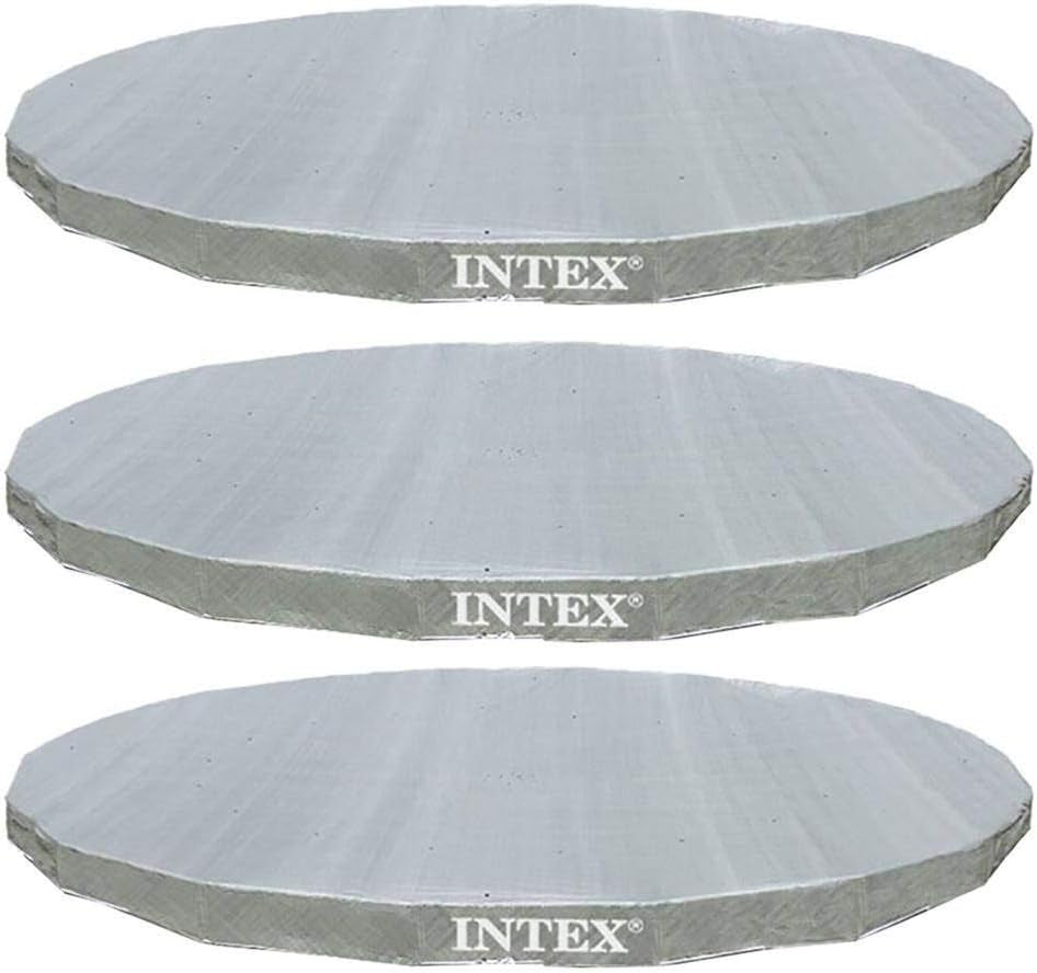 Intex 18' Ultra Frame Swimming Pools UV Resistant Deluxe Debris Cover (3 Pack)