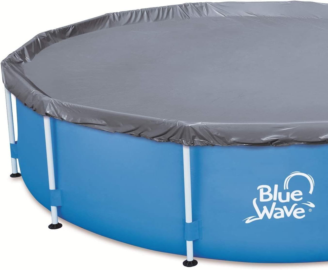 Blue Wave NB19791 18-Ft round 52-In Deep Active Frame Package above Ground Swimming Pool with Cover