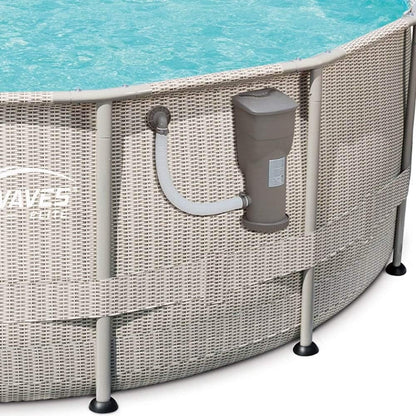 Summer Waves 20Ft X 48In above Ground Backyard Swimming Pool Set W/Ladder & Cover
