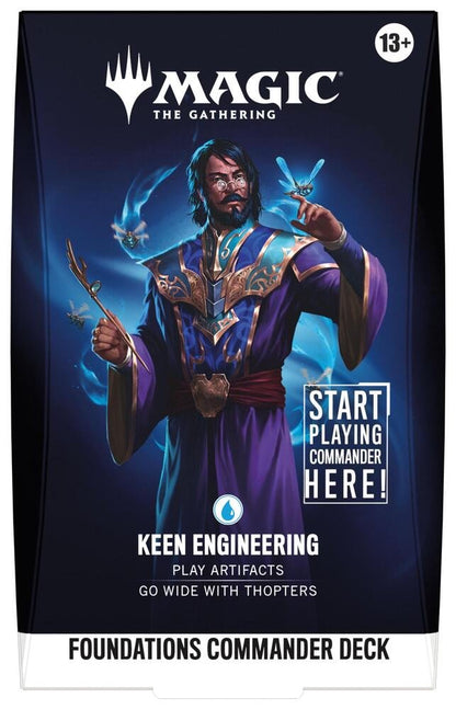 Magic: The Gathering Foundations Commander Deck Keen Engineering FDC – Ready to Play 100-Card MTG Deck with Foil Commander, Tokens & Deck Box (PREORDER - Release Date Oct. 2, 2026)